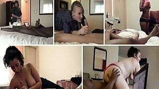 Collection Of Housekeepers Being Surprised By Naked Hotel Guests Flashing Dick