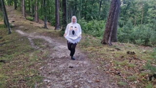 ghost caught masturbating in the woods